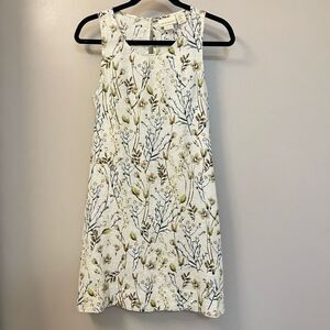 Cynthia Rowley NWT Linen Floral A-line Dress Sz XS